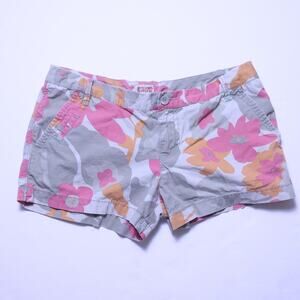 Y2K Mossimo Floral Shorts Size 7 Low Rise Tropical Beach Mini Micro Shorts
